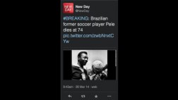 Programa de CNN mató por error a Pelé en Twitter