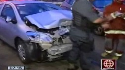 Dos heridos por accidente en Av. Javier Prado