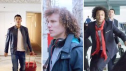 Thiago Silva, Marcelo y David Luiz en comercial para el Mundial