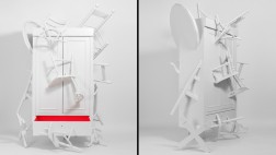 Mira este clóset hecho con partes de muebles reciclados