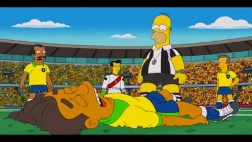 ¡Imperdible! Homero Simpson arbitra la final de Brasil 2014