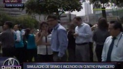 San Isidro: simulacro de sismo se realizó en centro financiero