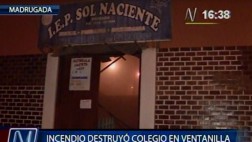 Minedu ofrece reubicar a escolares de colegio incendiado