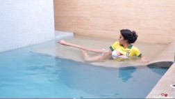 Larissa Riquelme y el detrás de cámaras de su sexy producción