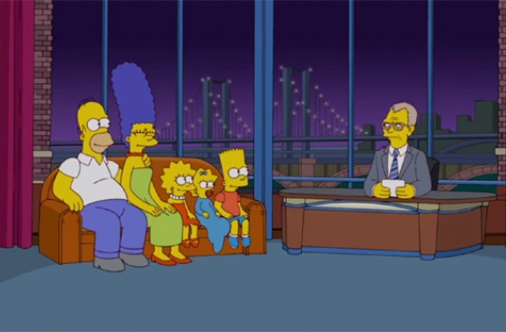 "Los Simpson" se despiden a su estilo de David Letterman
