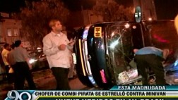 Accidente de combi sin licencia dejó 9 heridos en Jesús María