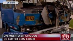 Miraflores: mujer murió en choque de combi en la Av. Arequipa