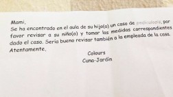 Nido de La Molina reconoce que envió esta nota discriminatoria