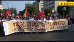 #UnionCivilYa: marcha concluyó en la Plaza San Martín