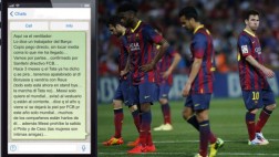 Revuelo en el Barcelona por un mensaje de WhatsApp