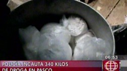 Sinchis de Mazamari hallan 340 kilos de PBC e insumos en Pasco