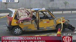 Surquillo: un muerto deja choque en la Vía Expresa