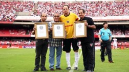 Golero Rogerio Ceni obtuvo certificados de tres récord Guinness