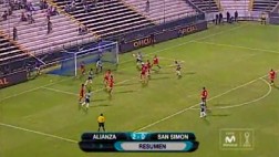 Alianza Lima le ganó 2-0 a San Simón y es el líder del Grupo A