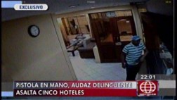 Sujeto asaltó cinco hoteles del mismo dueño en un mes