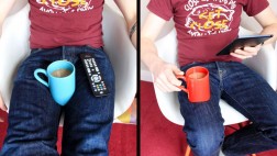 ¿No tienes donde poner tu café? Soluciónalo con estas tazas