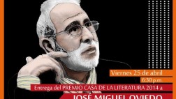 Se dará Premio Casa de la Literatura a José Miguel Oviedo
