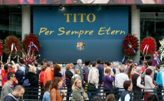 Barcelona rindió homenaje a Tito Vilanova