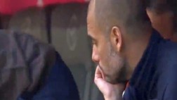 La tristeza invade a Guardiola: no celebró el gol de Pizarro