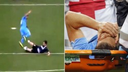 Higuaín sufrió dura falta y se retiró del campo llorando