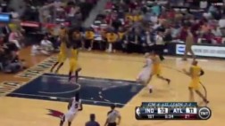 El gran tapón de Paul George en el triunfo de los Pacers