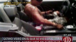 Empresario acribillado: uno de los últimos videos de él vivo