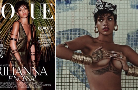 Rihanna posó en topless para el lente de fotógrafo peruano