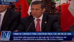 Perú y consorcio firmaron contrato de la línea 2 del Metro