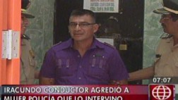Conductor agredió a mujer policía por ponerle fotopapeleta