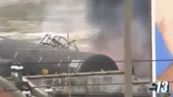 Tren con petróleo se descarrilló e incendió en EE.UU.