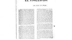 Jorge Luis Borges publicó cuento "El hacedor" en El Comercio