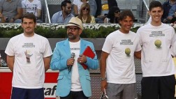 Nadal juntó a Courtois y Casillas previo a final de Champions