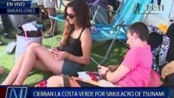 Costa Verde: bañistas no respetaron simulacro de tsunami