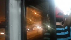 Bus del Metropolitano circuló con la puerta abierta