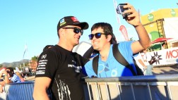 Nicolás Fuchs, el rey de los selfies en el Mundial de Rally
