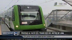 Metro de Lima: realizaron prueba sin público del tramo 2