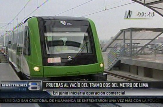 Metro de Lima: realizaron prueba sin público del tramo 2
