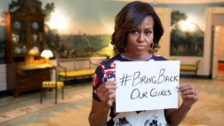 Michelle Obama recuerda a niñas secuestradas en Día de la Madre