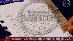 Joven que mató a su tía pidió perdón en carta desde la cárcel