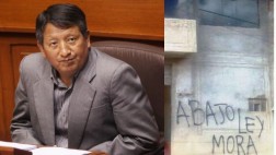 Atentaron contra vivienda de congresista Rubén Condori