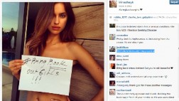 Irina Shayk, la novia de CR7, y su polémica muestra solidaria