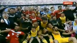 Atlético de Madrid y su celebración tras ser campeón de la Liga