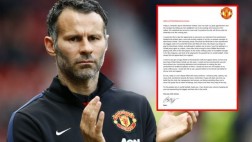 Ryan Giggs se despidió como jugador del United con esta carta