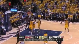 NBA: LeBron y su gran punto en victoria del Heat sobre Pacers