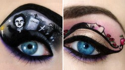 Arte en los ojos: Sorpréndete con estas obras de maquillaje