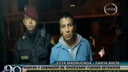 Chofer y cobrador de 'El Chosicano' asaltaban a pasajeros