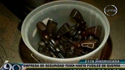 Incautan unas 50 armas ilegales en empresa de seguridad
