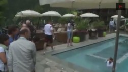 Podolski hizo una travesura en la concentración de Alemania