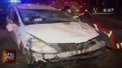 Oficial de Marina protagoniza accidente en la Costa Verde