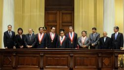 Magistrados electos del TC recibieron sus credenciales